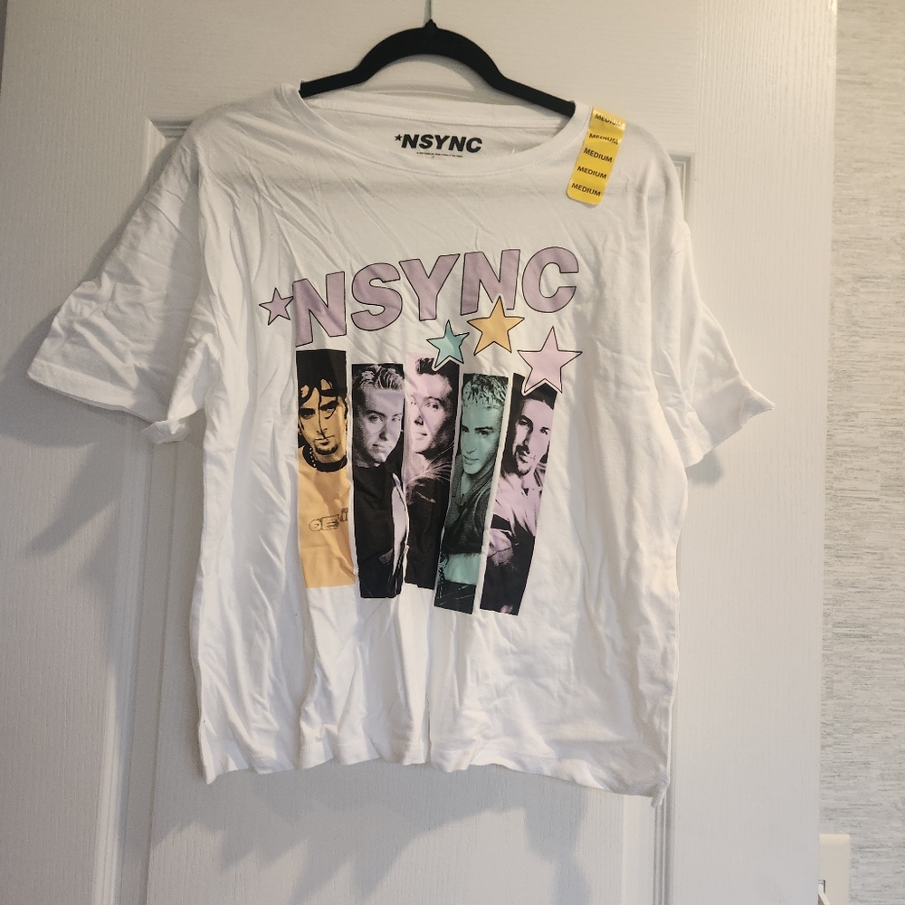 Nsync Graphic T-Shirt - White Size M BNWT